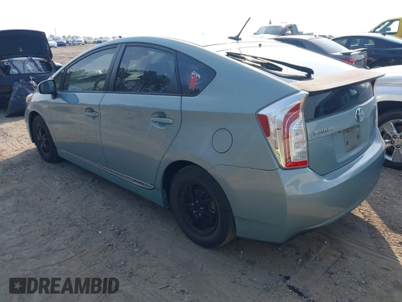 2013 Toyota Prius One with VIN JTDKN3DU3D5680090, listed as a IAAI auction lot 41794589 with 132,328 mi miles. Bid and sale history available at carsss.com. Image 3.