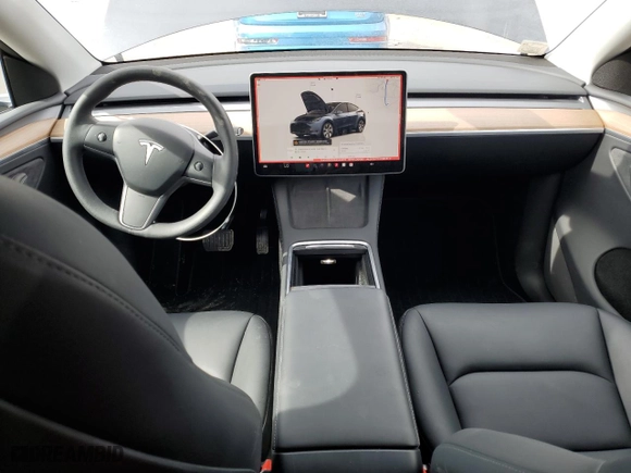 2024 Tesla Model Y Long Range with VIN 7SAYGDEE3RA244878, listed as a Copart auction lot 45097225 with 10,323 mi miles and Salvage Title. Bid and sale history available at carsss.com. Image 8.