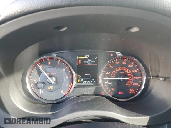2016 Subaru WRX Limited with VIN JF1VA1L67G9808463, listed as a Copart auction lot 43502945 with 101,683 mi miles and Salvage Title. Bid and sale history available at DreamBid. Image 9.