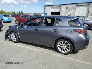 2012 Lexus CT 200h with VIN JTHKD5BH6C2107588, listed as a Copart auction lot 56581015 with 103,735 mi miles and Salvage title. Bid and sale history available at DreamBid. Image 2.