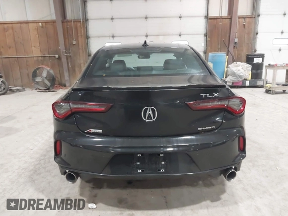 2025 Acura TLX w/A-Spec Package with VIN 19UUB6F50SA000385, listed as a IAAI auction lot 41988181 with 4,231 mi miles and . Bid and sale history available at DreamBid. Image 16.