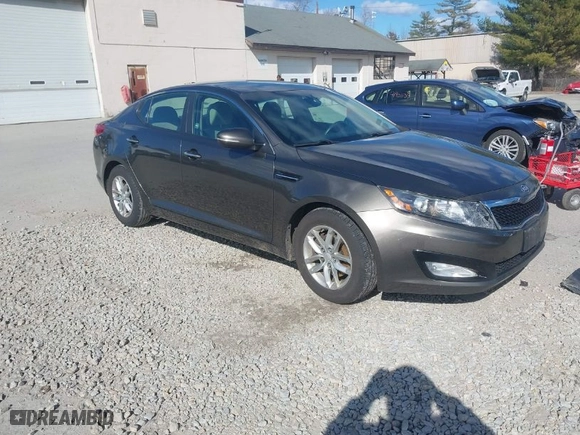 2012 Kia Optima LX with VIN 5XXGM4A72CG083861, listed as a IAAI auction lot 41909434 with 124,526 mi miles. Bid and sale history available at carsss.com. Image 1.