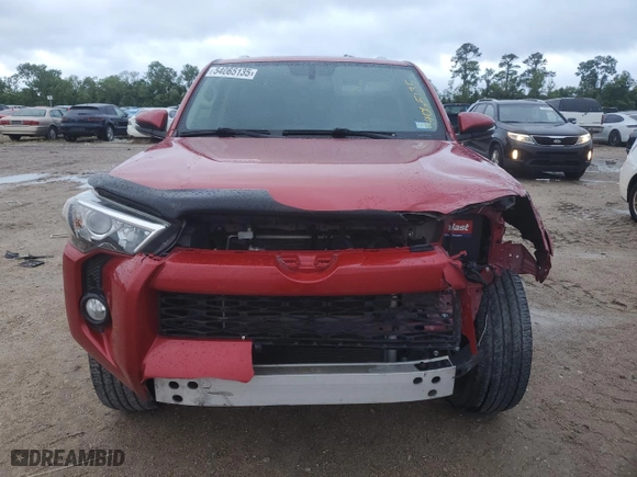 2018 Toyota 4Runner SR5 with VIN JTEBU5JR3J5493776, listed as a Copart auction lot 54065135 with 97,425 mi miles and Salvage Title. Bid and sale history available at carsss.com. Image 5.