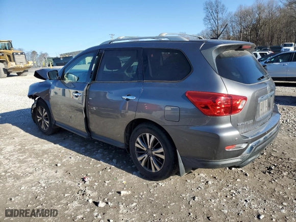 2017 Nissan Pathfinder S with VIN 5N1DR2MM0HC653501, listed as a Copart auction lot 80642973 with 93,074 mi miles and Salvage Title. Bid and sale history available at carsss.com. Image 2.
