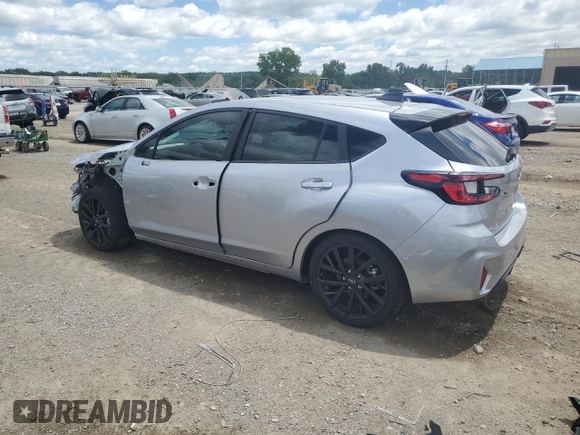 2024 Subaru Impreza RS with VIN JF1GUHJCXR8323289, listed as a Copart auction lot 59922304 with 1,699 mi miles and Salvage Title. Bid and sale history available at carsss.com. Image 2.