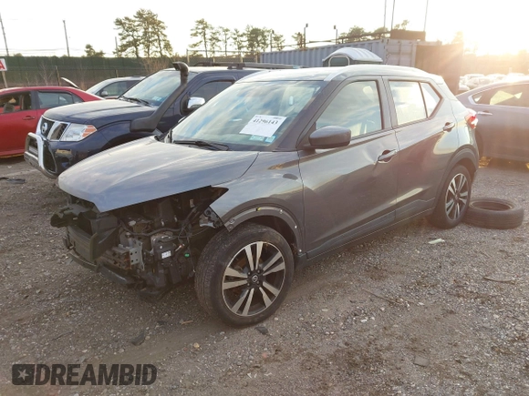 2019 Nissan Kicks SV with VIN 3N1CP5CU9KL532716, listed as a IAAI auction lot 41296143 with 76,900 mi miles and . Bid and sale history available at carsss.com. Image 2.