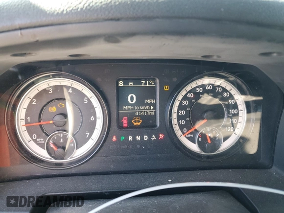 2021 Ram 1500 Classic Tradesman with VIN 1C6RR6FT5MS541113, listed as a Copart auction lot 81342484 with 41,717 mi miles and Salvage Title. Bid and sale history available at carsss.com. Image 9.