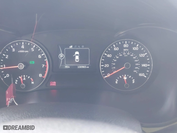 2017 Kia Optima EX with VIN 5XXGU4L38HG158709, listed as a IAAI auction lot 41949488 with 100,965 mi miles. Bid and sale history available at carsss.com. Image 7.