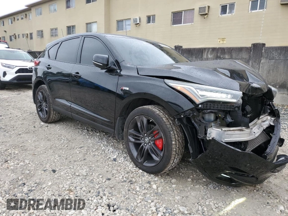 2019 Acura RDX w/A-Spec Pkg with VIN 5J8TC1H61KL009831, listed as a Copart auction lot 89263855 with 76,524 mi miles and Non repairable. Bid and sale history available at DreamBid. Image 4.