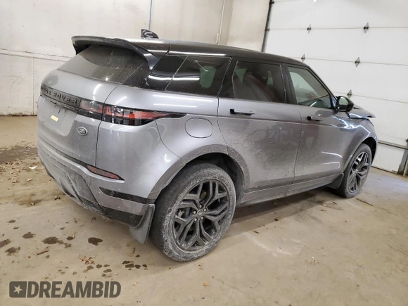 2023 Land Rover Range Rover Evoque Dynamic SE with VIN SALZL2FX5PH221595, listed as a Copart auction lot 83631724 with 21,284 mi miles and Salvage Title. Bid and sale history available at carsss.com. Image 3.