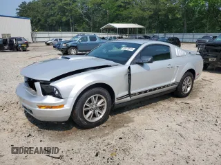 2005 Ford Mustang Deluxe with VIN 1ZVFT80N255129313, listed as a Copart auction lot 58578815 with 76,195 mi miles and Salvage title. Bid and sale history available at DreamBid. Image 1.