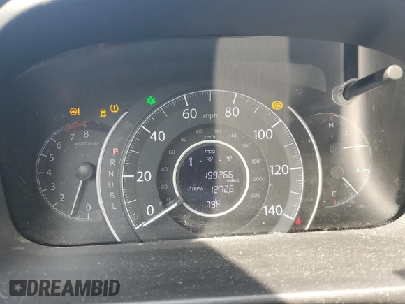 2015 Honda CR-V EX with VIN 2HKRM4H5XFH678091, listed as a Copart auction lot 54764545 with 199,266 mi miles and Clean Title. Bid and sale history available at DreamBid. Image 9.