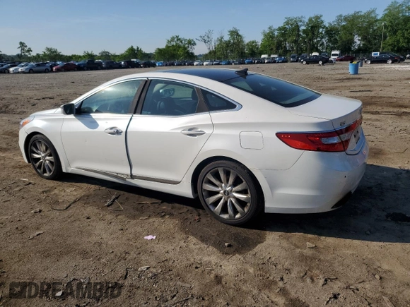 2013 Hyundai Azera with VIN KMHFH4JG6DA262297, listed as a Copart auction lot 56781155 with 234,793 mi miles and Clean Title. Bid and sale history available at DreamBid. Image 2.