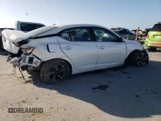 2025 Nissan Sentra SV with VIN 3N1AB8CVXSY214039, listed as a Copart auction lot 49478035 with 4,729 mi miles and Salvage Title. Bid and sale history available at carsss.com. Image 3.