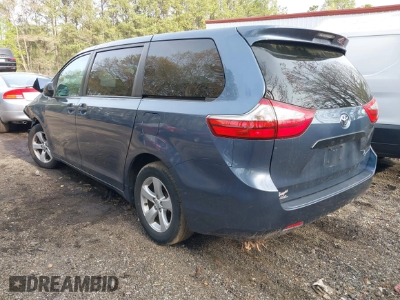 2017 Toyota Sienna L with VIN 5TDZZ3DC3HS837529, listed as a IAAI auction lot 41924710 with 144,675 mi miles and . Bid and sale history available at DreamBid. Image 3.
