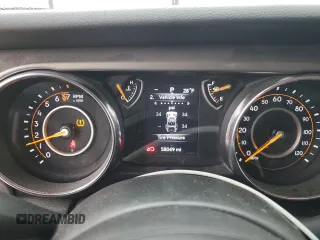 2018 Jeep Wrangler Sport S with VIN 1C4GJXAG0JW276564, listed as a Copart auction lot 85722374 with 58,049 mi miles and Salvage title. Bid and sale history available at DreamBid. Image 9.