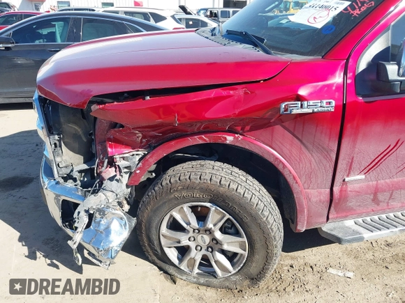 2017 Ford F-150 XL with VIN 1FTEW1CG1HKD07485, listed as a IAAI auction lot 41140015 with 129,555 mi miles. Bid and sale history available at carsss.com. Image 6.