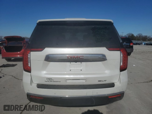 2021 GMC Yukon SLT with VIN 1GKS2BKD4MR362689, listed as a Copart auction lot 88636245 with 93,039 mi miles and Salvage Title. Bid and sale history available at carsss.com. Image 6.
