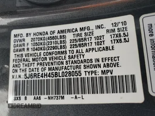 2011 Honda CR-V SE with VIN 5J6RE4H45BL028055, listed as a Copart auction lot 42221705 with 103,377 mi miles and Salvage Title. Bid and sale history available at carsss.com. Image 13.