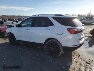 2020 Chevrolet Equinox Premier with VIN 2GNAXNEV8L6215369, listed as a Copart auction lot 43782555 with 28,319 mi miles and Salvage Title. Bid and sale history available at carsss.com. Image 2.
