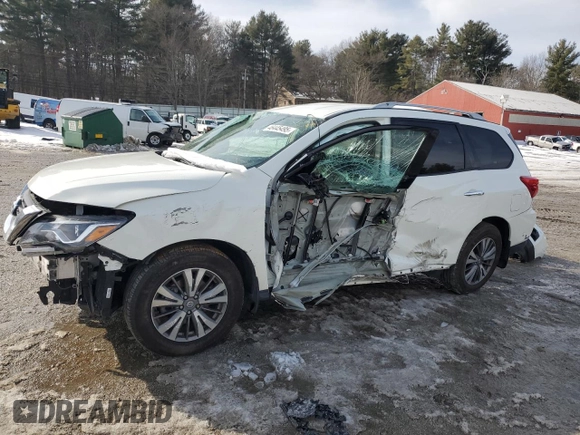 2020 Nissan Pathfinder S with VIN 5N1DR2AM0LC644004, listed as a Copart auction lot 46445495 with 36,857 mi miles and Salvage Title. Bid and sale history available at carsss.com. Image 1.