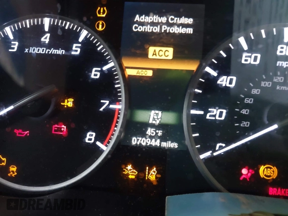 2019 Acura ILX w/Premium Pkg with VIN 19UDE2F78KA014830, listed as a IAAI auction lot 38611591 with 70,944 mi miles. Bid and sale history available at carsss.com. Image 7.