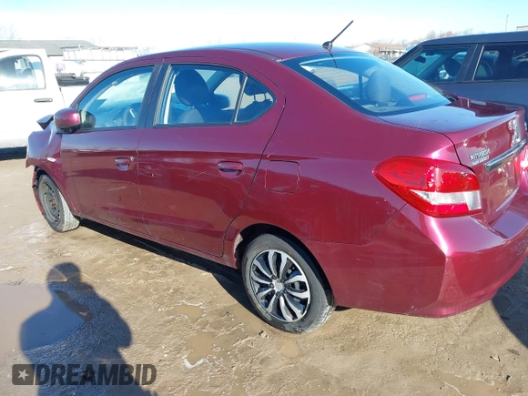 2018 Mitsubishi Mirage G4 ES with VIN ML32F3FJXJHF14343, listed as a IAAI auction lot 41847739 with 95,302 mi miles. Bid and sale history available at carsss.com. Image 14.