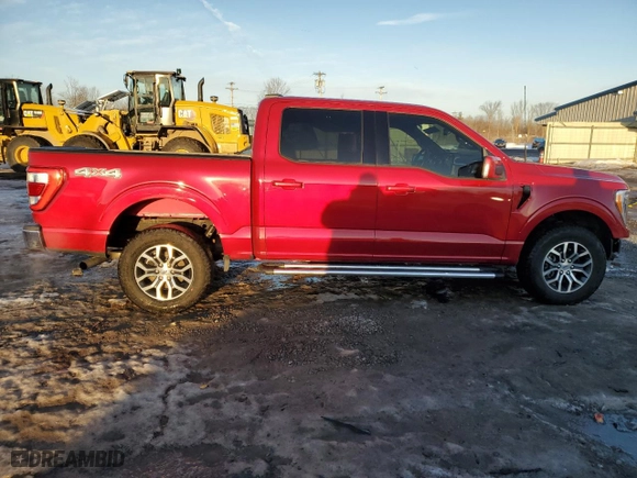 2022 Ford F-150 XL with VIN 1FTFW1E84NKE59606, listed as a Copart auction lot 48533335 with 41,219 mi miles and Salvage Title. Bid and sale history available at carsss.com. Image 12.