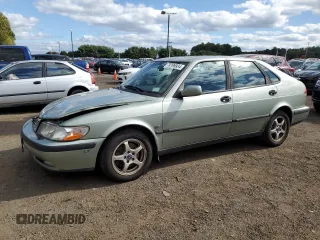 2001 Saab 9-3 with VIN YS3DD58H312055229, listed as a Copart auction lot 74199934 with 160,996 mi miles and Non Repairable. Bid and sale history available at carsss.com. Image 1.
