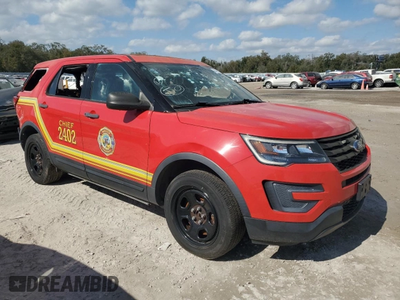 2018 Ford Police Interceptor Utility с VIN 1FM5K8AR7JGB60571, выставлен на аукционе Copart как лот 44614705 с пробегом Не указан миль и На запчасти • Non repairable. История ставок и продаж доступна на DreamBid. Изображение 4.