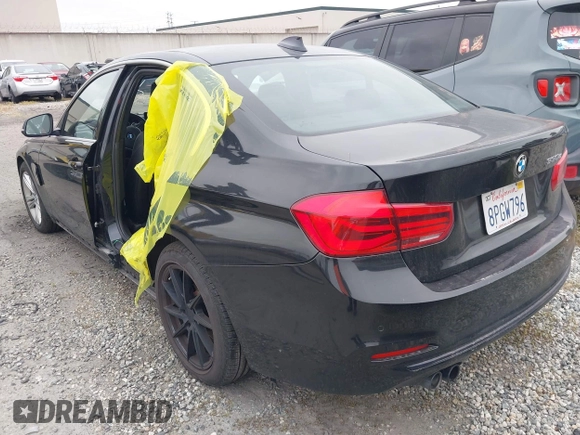 2017 BMW 3 Series 330e iPerformance with VIN WBA8E1C58HK480271, listed as a IAAI auction lot 42039429 with 93,242 mi miles. Bid and sale history available at carsss.com. Image 3.
