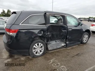 2015 Honda Odyssey EX-L z VIN 5FNRL5H64FB048406, wystawiony jako Copart lot #58044065 z przebiegiem 61 005 mil mil oraz Szkoda całkowita • Salvage title. Historia ofert i sprzedaży dostępna na DreamBid. Obrazek 3.