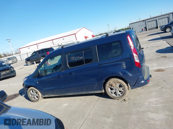 2015 Ford Transit Connect Wagon Titanium with VIN NM0GE9G75F1177148, listed as a IAAI auction lot 41035037 with 139,205 mi miles. Bid and sale history available at carsss.com. Image 15.
