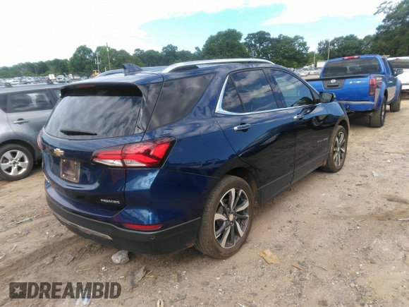 2022 Chevrolet Equinox Premier z VIN 3GNAXNEV1NS182042, wystawiony jako IAAI lot #42340232 z przebiegiem 26 052 mil mil oraz . Historia ofert i sprzedaży dostępna na DreamBid. Obrazek 4.