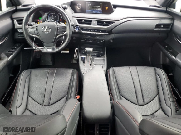 2020 Lexus UX with VIN JTHR9JBH1L2026913, listed as a Copart auction lot 53477275 with 56,518 mi miles and Salvage Title. Bid and sale history available at carsss.com. Image 8.