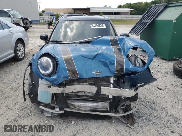 2023 MINI Hardtop 4 Door Cooper Classic with VIN WMW33DK08P2S81940, listed as a Copart auction lot 54293535 with 43,516 mi miles and Salvage Title. Bid and sale history available at DreamBid. Image 5.