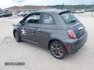 2015 FIAT 500 Turbo with VIN 3C3CFFHH9FT512915, listed as a IAAI auction lot 42768594 with 80,420 mi miles and . Bid and sale history available at DreamBid. Image 3.