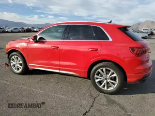 2022 Audi Q3 S line Premium with VIN WA1DECF33N1150413, listed as a Copart auction lot 43773895 with 43,800 mi miles and Salvage Title. Bid and sale history available at DreamBid. Image 2.