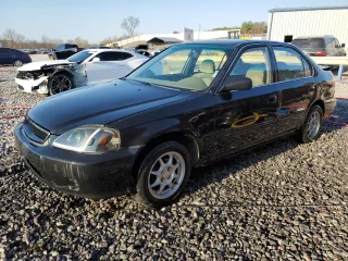2000 Honda Civic DX with VIN 1HGEJ6629YL058330, listed as a Copart auction lot 45774655 with 201,050 mi miles and Salvage Title. Bid and sale history available at carsss.com. Image 1.