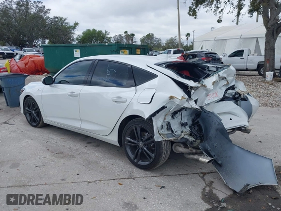 2024 Acura Integra w/A-Spec Technology Package with VIN 19UDE4H61RA021743, listed as a IAAI auction lot 41671815 with 12,031 mi miles. Bid and sale history available at carsss.com. Image 3.