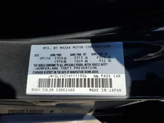 2017 Mazda 6 Touring with VIN JM1GL1V51H1111906, listed as a Copart auction lot 48467945 with 80,852 mi miles and Salvage Title. Bid and sale history available at carsss.com. Image 12.