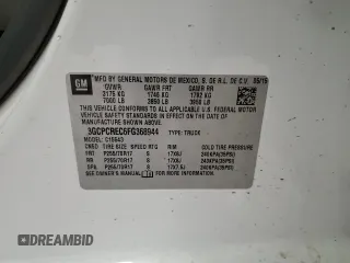 2015 Chevrolet Silverado 1500 LT with VIN 3GCPCREC6FG368944, listed as a Copart auction lot 52235885 with 254,616 mi miles and Salvage Title. Bid and sale history available at DreamBid. Image 12.