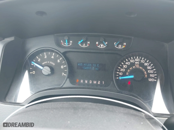 2013 Ford F-150 XL with VIN 1FTEW1CM9DFC58691, listed as a IAAI auction lot 41413917 with 134,597 mi miles. Bid and sale history available at carsss.com. Image 7.