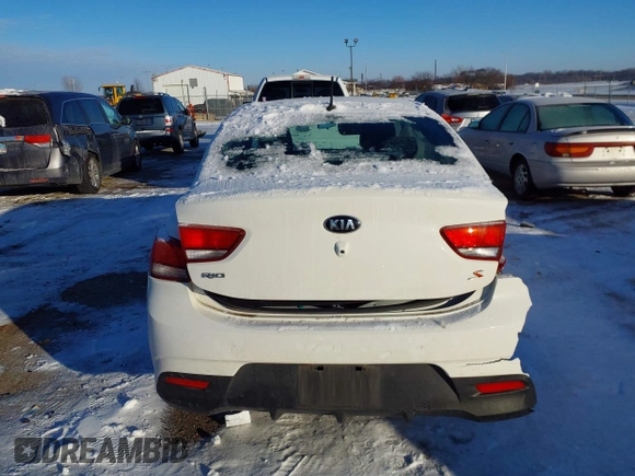2020 Kia Rio S with VIN 3KPA24AD8LE302090, listed as a IAAI auction lot 41313049 with 80,021 mi miles. Bid and sale history available at carsss.com. Image 16.