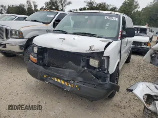 2010 Chevrolet Express Cargo Van with VIN 1GCUGADX3A1128464, listed as a Copart auction lot 83907624 with 318,868 mi miles and Salvage Title. Bid and sale history available at carsss.com. Image 1.