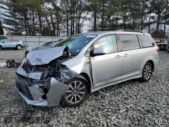 2020 Toyota Sienna LE with VIN 5TDJZ3DC2LS250972, listed as a Copart auction lot 46073675 with Not provided miles and Salvage title. Bid and sale history available at DreamBid. Image 1.