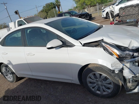 2022 Hyundai Accent SE with VIN 3KPC24A69NE169448, listed as a IAAI auction lot 41849350 with 17,802 mi miles. Bid and sale history available at carsss.com. Image 13.
