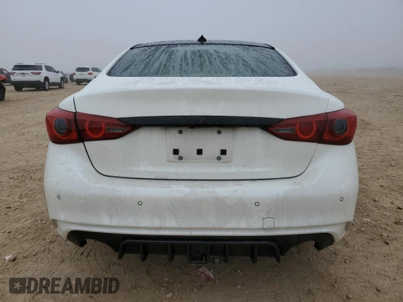 2020 Infiniti Q50 3.0t SPORT with VIN JN1EV7AP2LM208750, listed as a Copart auction lot 42870665 with 61,789 mi miles and Salvage Title. Bid and sale history available at carsss.com. Image 6.