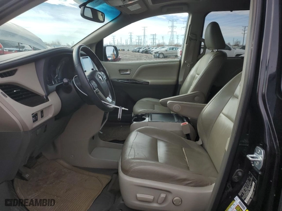 2015 Toyota Sienna XLE with VIN 5TDYK3DC5FS628435, listed as a Copart auction lot 47089055 with 156,442 mi miles and Salvage Title. Bid and sale history available at carsss.com. Image 7.
