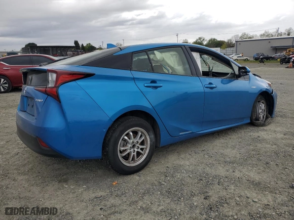 2019 Toyota Prius L Eco with VIN JTDKARFU3K3099712, listed as a Copart auction lot 51109725 with 14,482 mi miles and Salvage Title. Bid and sale history available at carsss.com. Image 3.